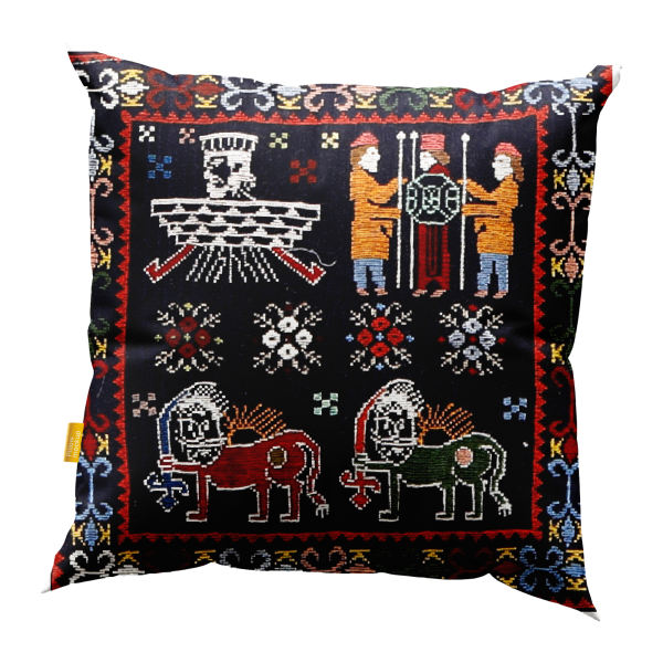 Housse de Coussin Kilim Persan - Design Luxueux Tissé à la Main