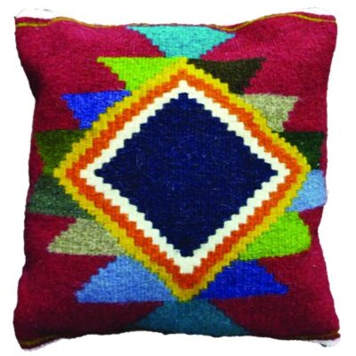 Housse de Coussin Kilim Persan – Bleu Marine Tissé à la Main