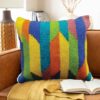 Housse de Coussin Kilim Persan - Design Coloré Tissé à la Main