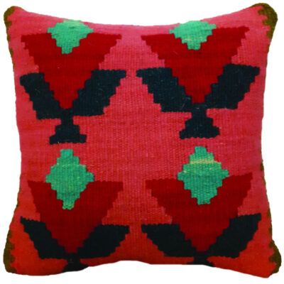 Housse de Coussin Kilim Persan – Design Jajim Tissé à la Main