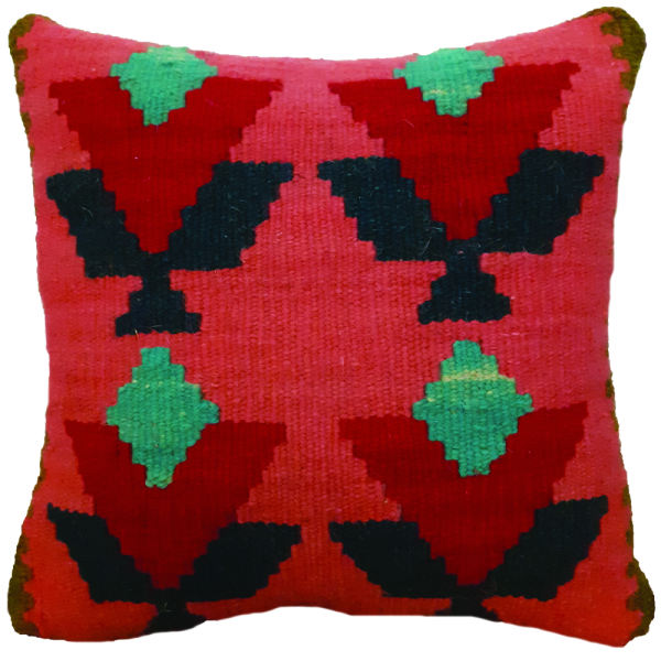 Housse de Coussin Kilim Persan - Design Jajim Tissé à la Main