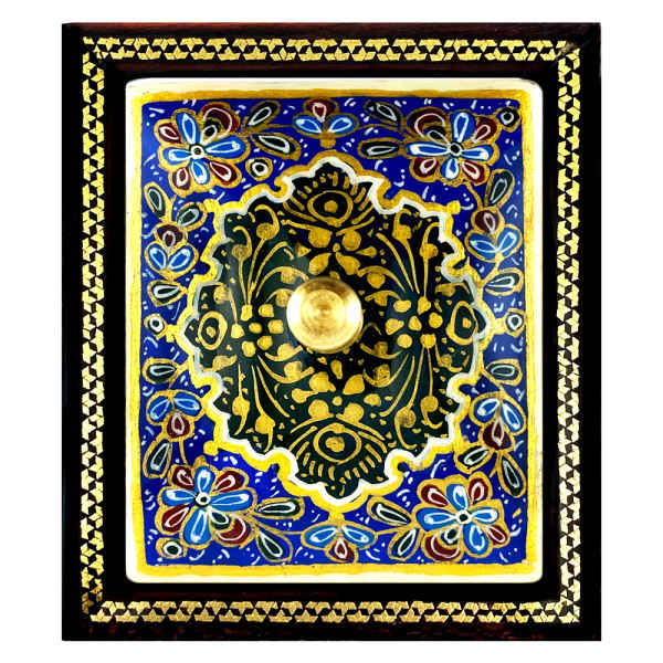 Boîte à Bijoux en Bois Artisanale avec Design Khatam Persan - Sky