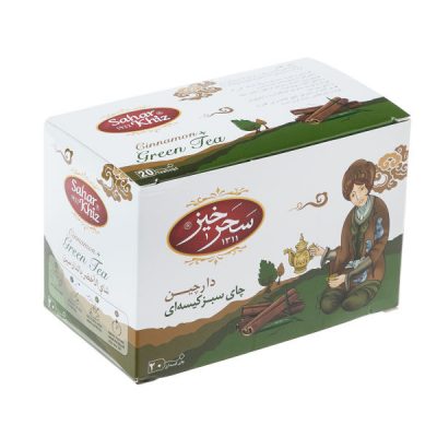 Thé Vert Aromatisé à la Cannelle Saharkhiz (7x)
