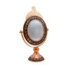 Ensemble miroir et bougeoirs gravés en cuivre persan – Ghalamzani