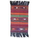 Tapis Jajim persan authentique tissé à plat rayé Aanusha