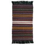 Tapis Jajim persan authentique tissé à plat rayé Tetis