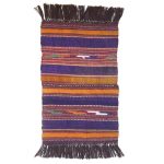 Tapis Jajim persan authentique tissé à plat rayé Bahar