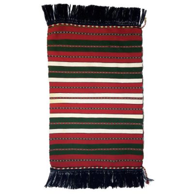 Tapis Jajim persan authentique tissé à plat rayé Barbod