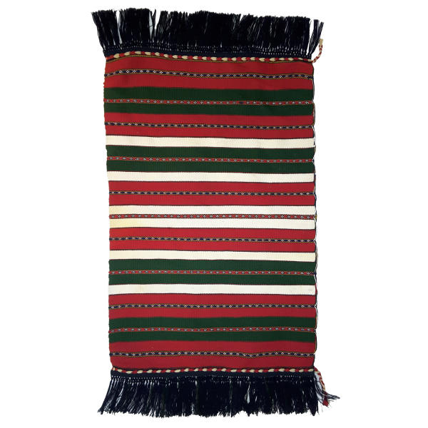 Tapis Jajim persan authentique tissé à plat rayé Barbod