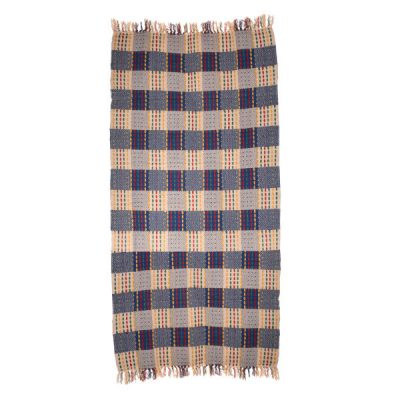 Tapis Jajim persan authentique tissé à plat rayé Bita