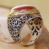 Bague en argent Agate pour homme Élégance Super King