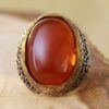 Bague en argent Agate pour homme Élégance Super King