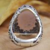 Bague en argent Agate Islamique pour homme Élégance Ya Aba Abdillah