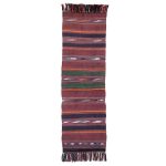 Tapis Jajim persan authentique tissé à plat rayé Vira