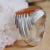 Bague en argent Aqeeq yéménite islamique pour hommes - Ya Ghareeb ul Ghuraba