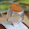 Bague en argent Aqeeq yéménite islamique pour hommes - Ya Ghareeb ul Ghuraba