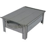 Gril à Charbon de Bois Portable Barbecue de Table – Acier Inoxydable