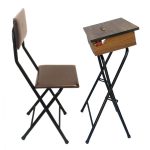 Ensemble de Chaise et Table de Prière pour Salah ou Namaz pour Musulmans – Marron