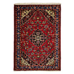 Tapis Persan Fait Main avec Design Toranj et Médaillon