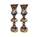 Lampe de cristal persane – forme traditionnelle Laleh bleue