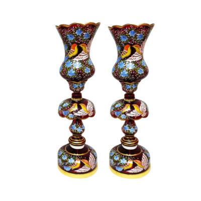 Lampe de cristal persane – forme traditionnelle Laleh bleue