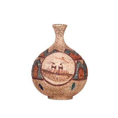 Vase à bourgeon en poterie – Accent décoratif pour le salon ou la chambre.