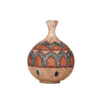 Vase en poterie décoratif persan fait main avec motif de Yasi