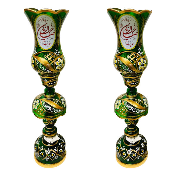 Lampe de cristal persane – forme traditionnelle Laleh avec motif islamique