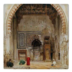 Carreau en céramique persane décoratif – Shahnameh inspiré : Barad