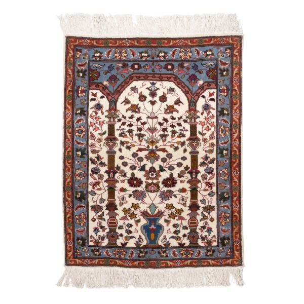 Tapis Persan Mélange de Soie et Laine Fait Main à Tabriz Modèle Sahand