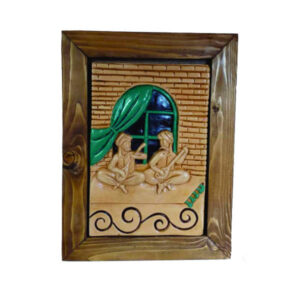 Decorative Persian Ceramic Art Model Delnavazan