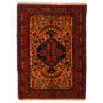 Tapis Persan Fait Main avec Design Toranj et Médaillon