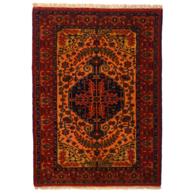 Tapis Persan Fait Main avec Design Toranj et Médaillon
