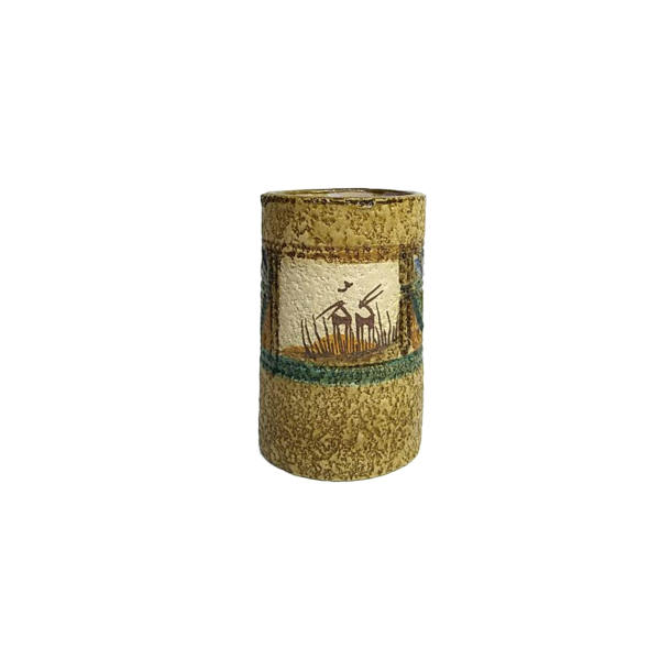 Persian Iznik Pottery Mug - Handcrafted Model Qalam