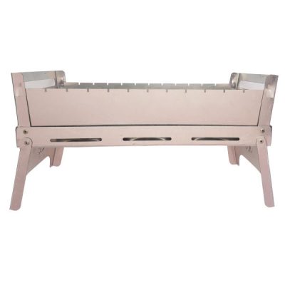 Gril à Charbon de Bois Portable Barbecue de Table – Acier Inoxydable