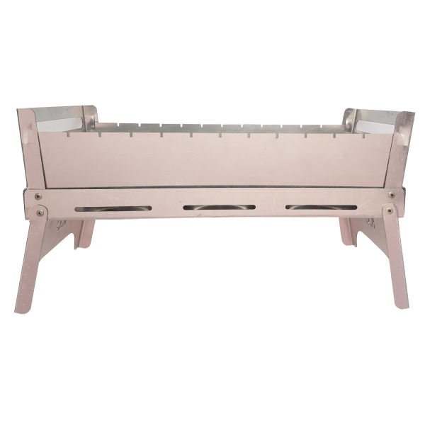 Gril à Charbon de Bois Portable Barbecue de Table - Acier Inoxydable