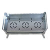 Gril à Charbon de Bois Portable Barbecue de Table - Acier Inoxydable