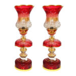 Lampe de cristal persane – forme traditionnelle Laleh rose