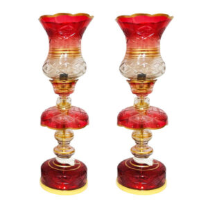 Lampe de cristal persane – forme traditionnelle Laleh rose