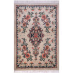 Tapis Persan Mélange de Soie et Laine Fait Main à Tabriz Haris