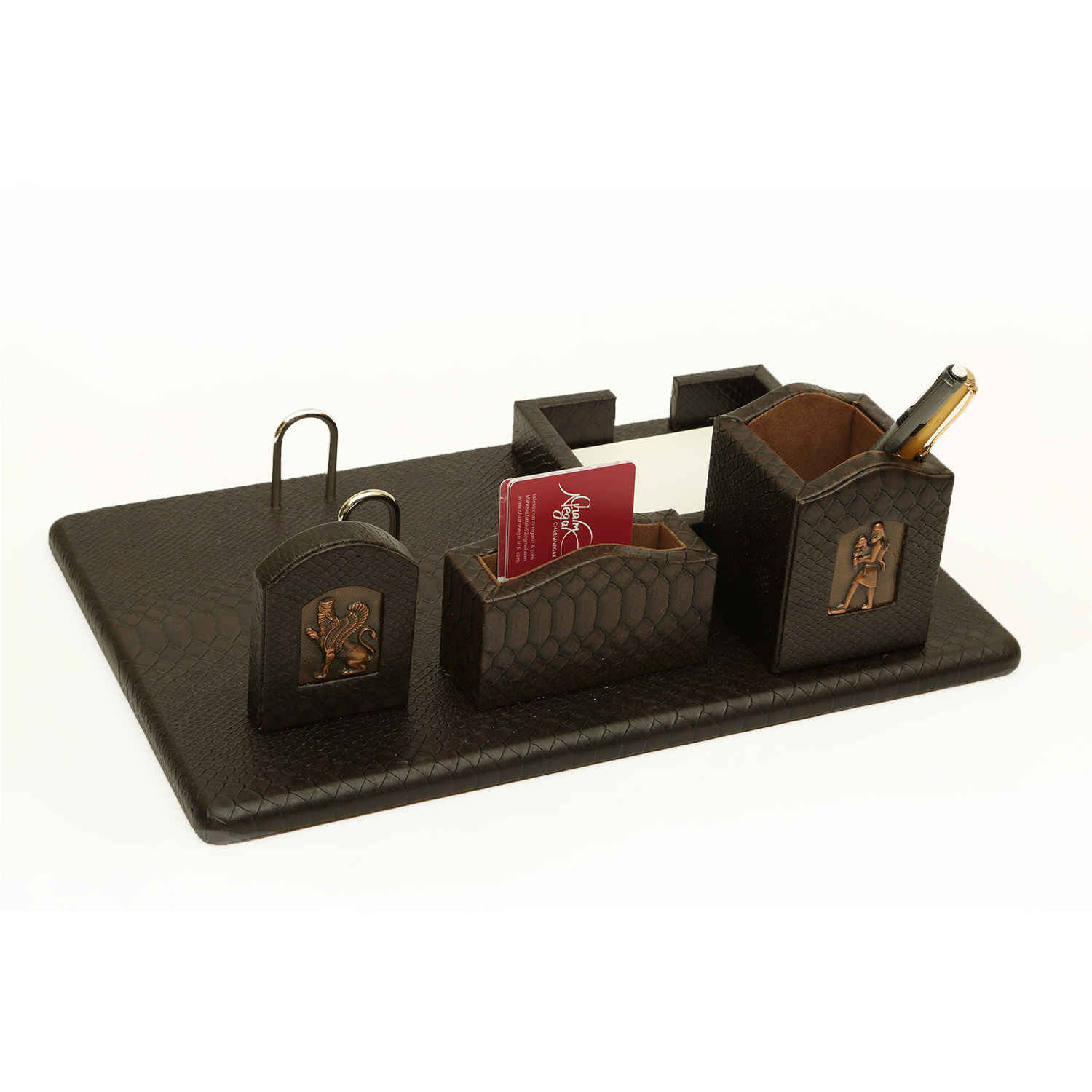 Ensemble de bureau en cuir perse – Modèle Achéménide