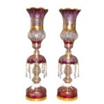 Lampe de cristal persane – forme traditionnelle Laleh violette