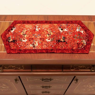 Chemin de Table en Velours Élégance Persane Shekarghah