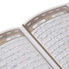 Coran arabe blanc avec couverture rigide et cadre