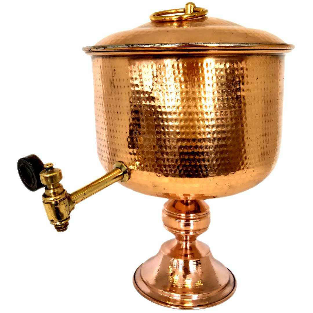 Réservoir d'eau en cuivre martelé 4 litres G641