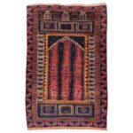 Tapis de prière persan authentique noué à la main et luxueux Sajada
