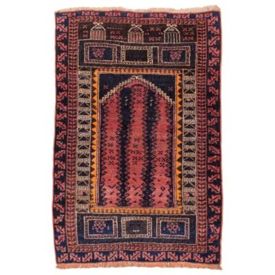 Tapis de prière persan authentique noué à la main et luxueux Sajada