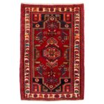 Tapis de prière persan authentique noué à la main et luxueux Sajada Géométrique