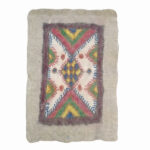 Tapis en feutre de laine persan 100 % naturel et fait main Carré