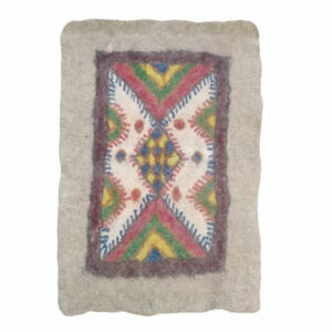 Tapis en feutre de laine persan 100 % naturel et fait main Carré